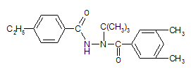 Tebufenozide structural formula