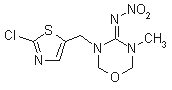 Thiamethoxam structural formula